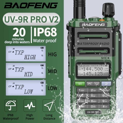 Baofeng UV-9R Pro V2 Tri Power 10W