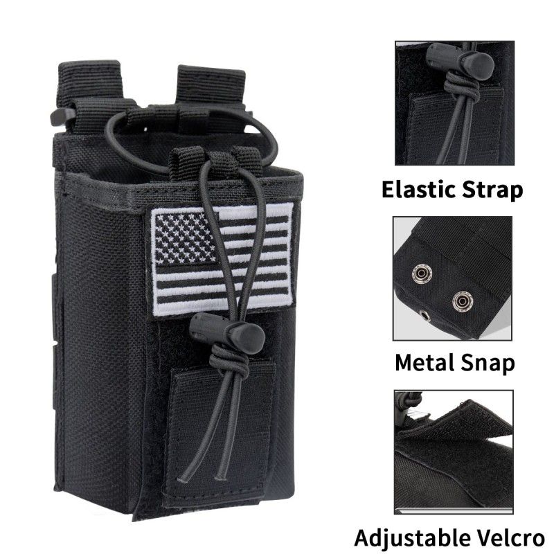 FOLOSAFENAR Taktische EDC Tasche Schwarz - Molle Utility Tasche Für Outdoor