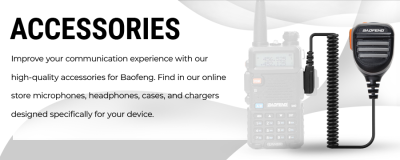 Acessórios originais para walkie talkies Baofeng